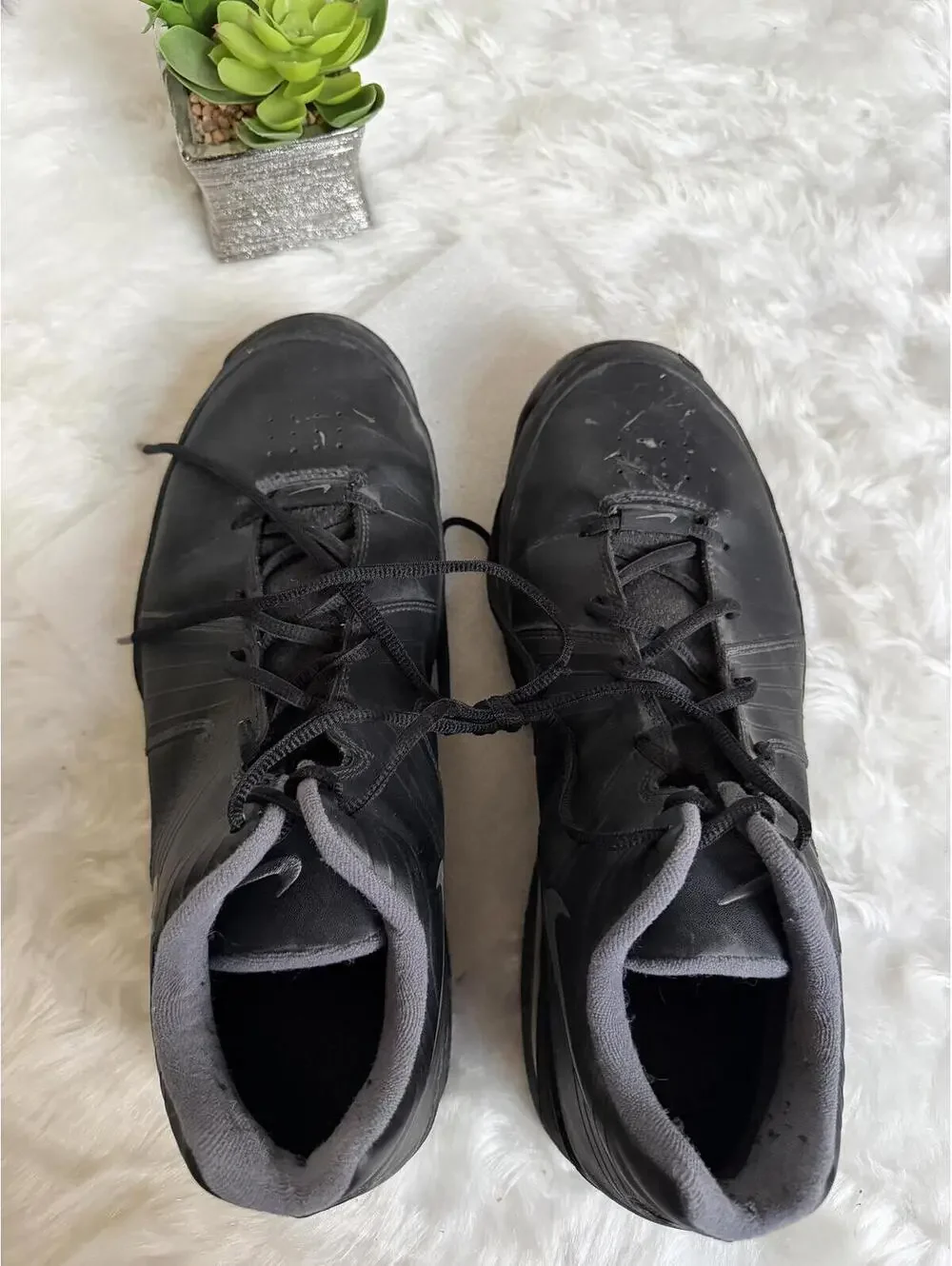 Nike Air Black Athletic Shoes Size 12